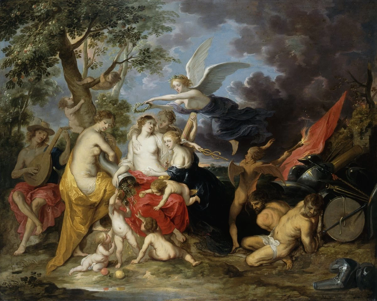 Allegoria della Pace - La Pace è incoronata da Vittoria 1